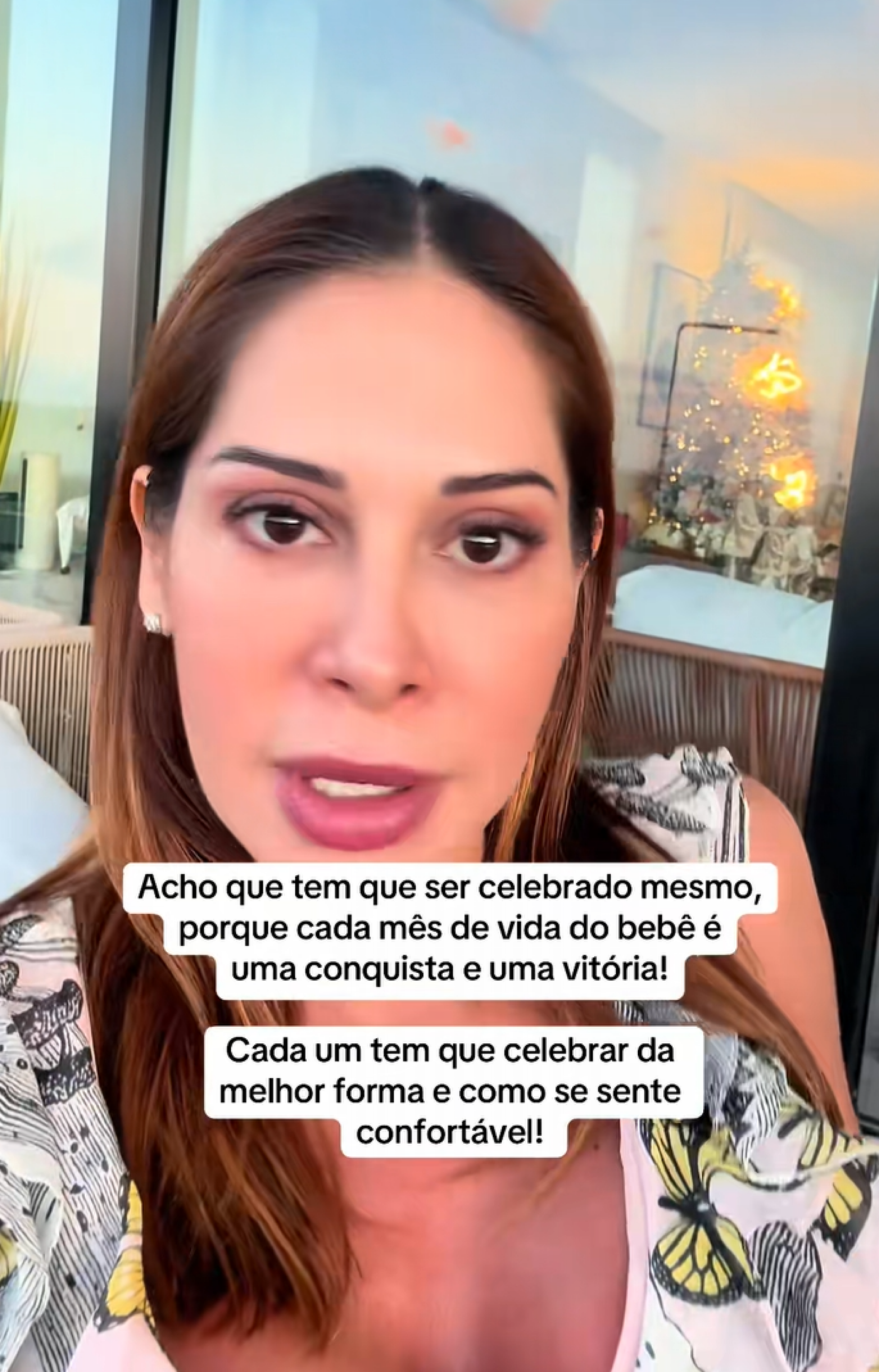 Maíra Cardi anuncia mêsversários solidários da filha em creches - reprodução TikTok