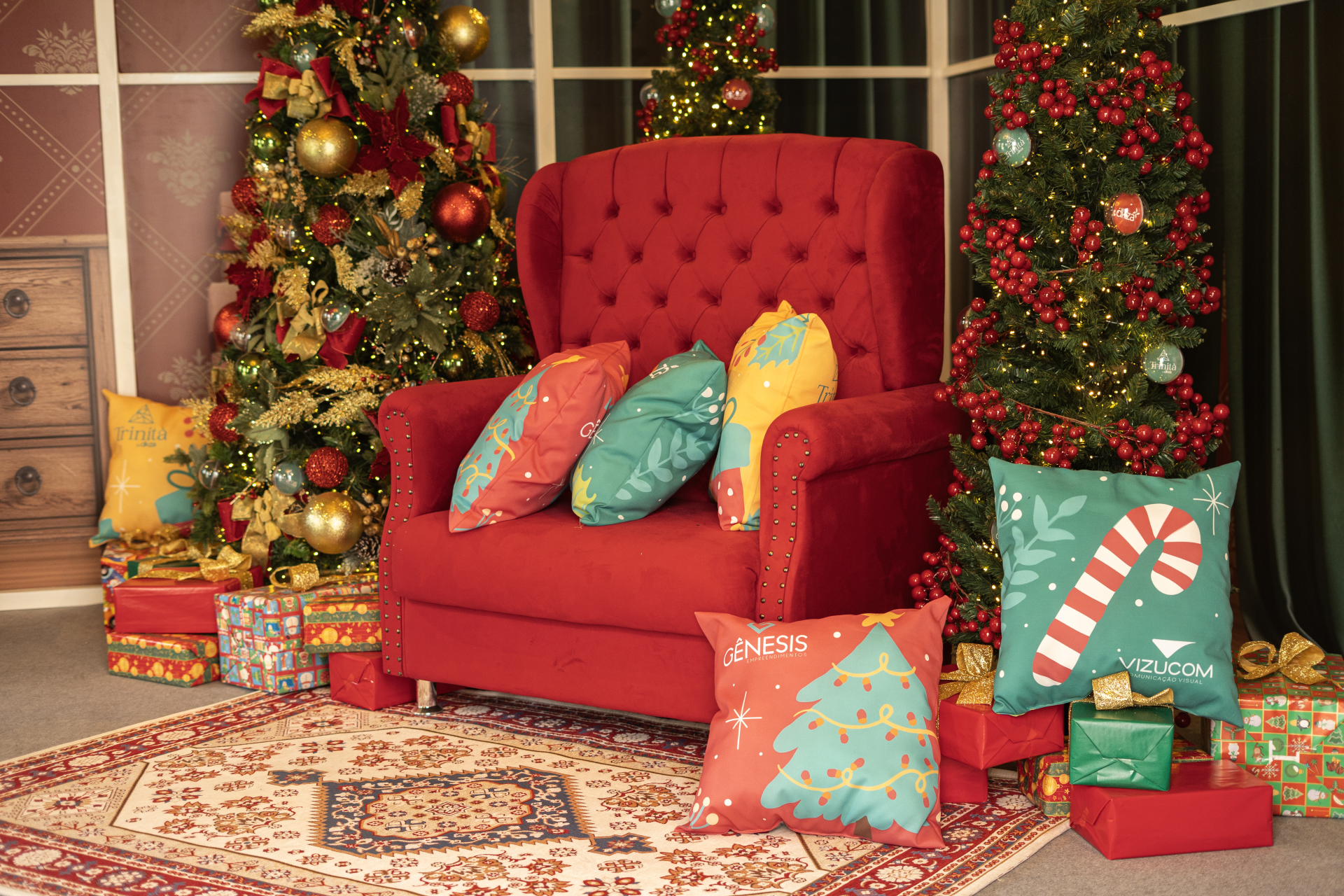 Casa do Papai Noel foi cuidadosamente decorada para criar memórias afetivas - Divulgação