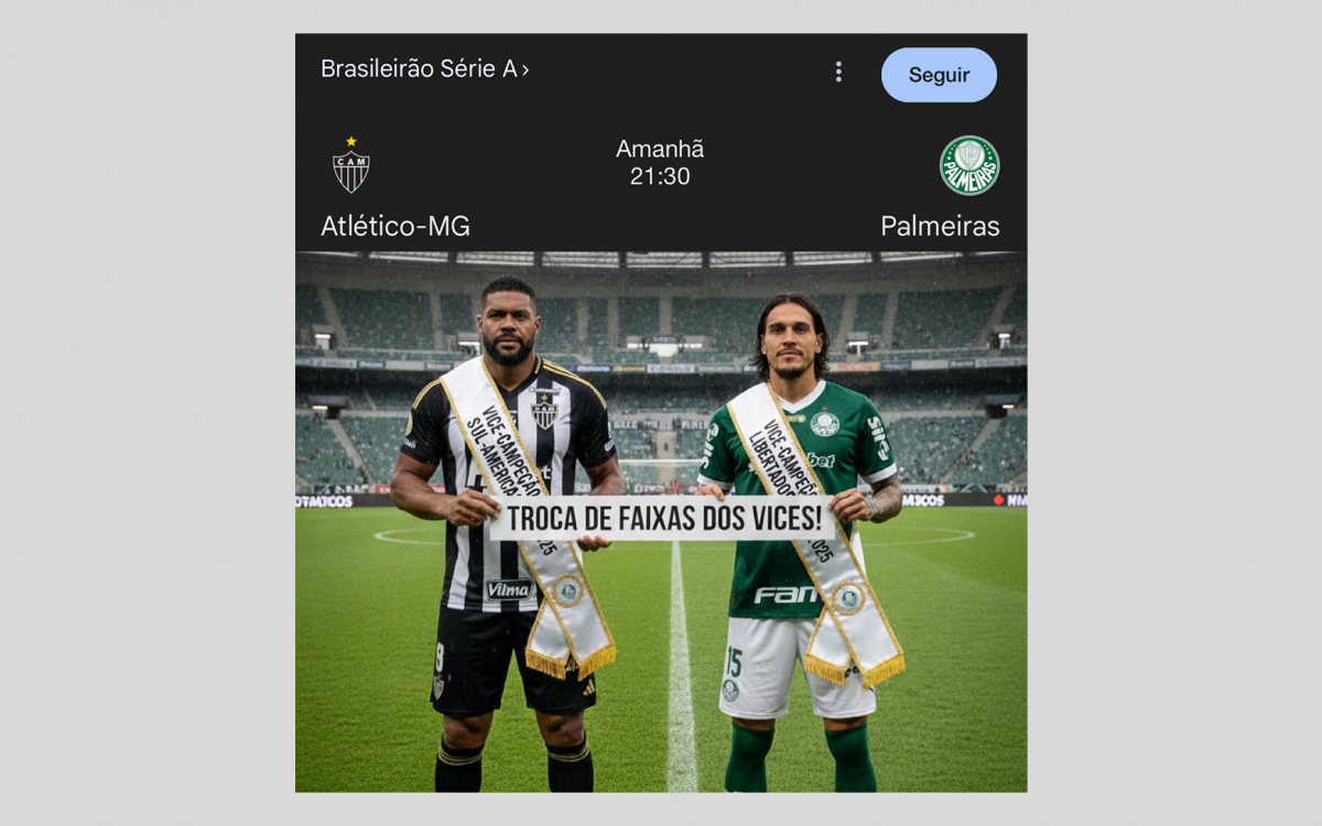Memes do título do Brasileirão do Flamengo também pegaram no pé do Palmeiras por mais um vice na temporada