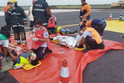 Novo simulado visa procedimentos em casos de acidentes no Heliporto Farol