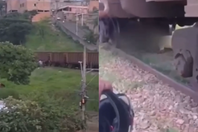 Vídeo! Mulher é atropelada por trem em BH e sobrevive