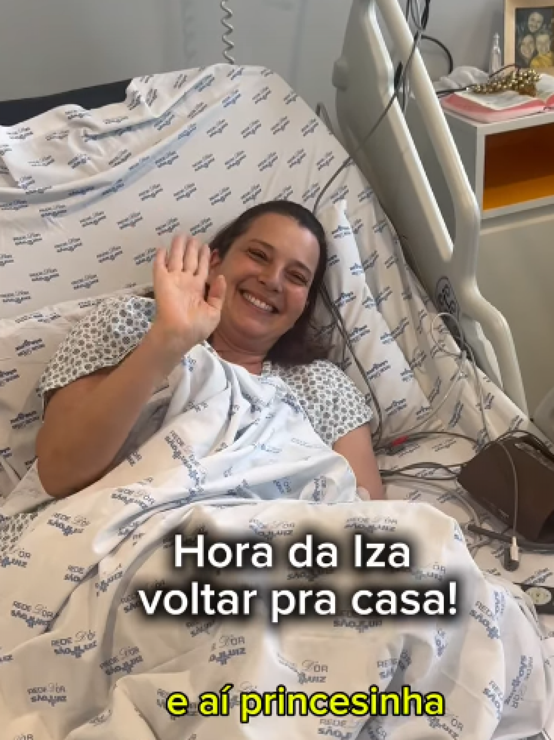 Iza Stein recebe alta da UTI após ficar 7 dias internada - Reprodução de vídeo / Instagram