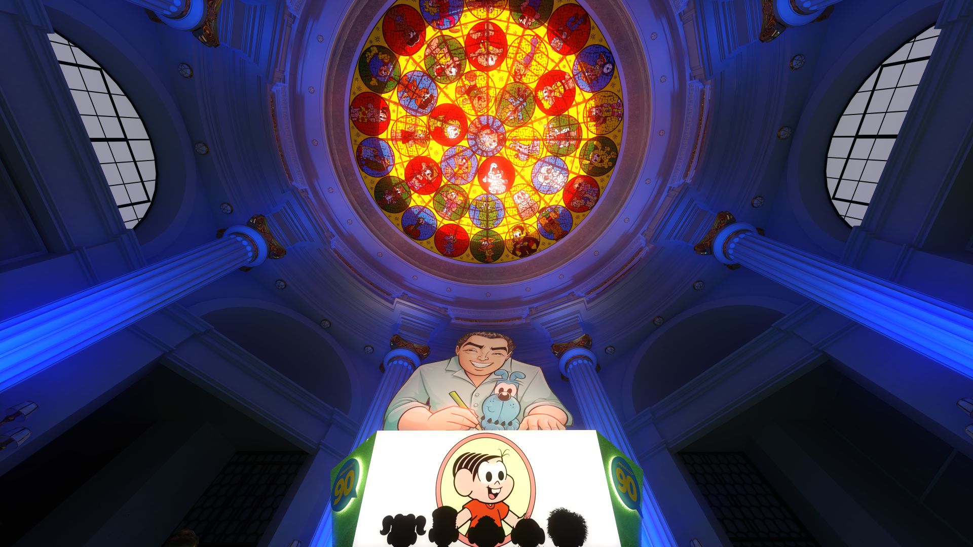 Exposição 'Viva Mauricio - Mauricio de Sousa, a experiência imersiva' conta com 25 ambientes - Divulgação