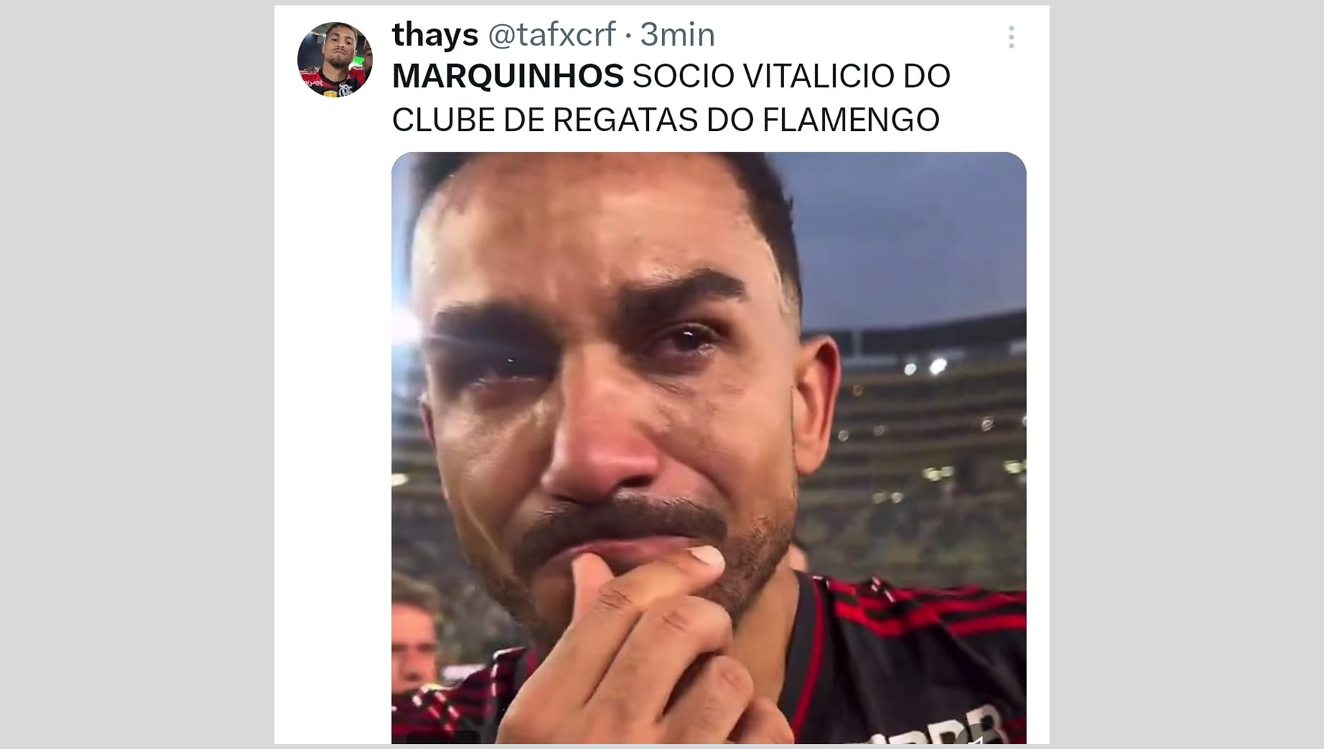 Torcedores movimentaram as redes sociais com comentários sobre Flamengo x PSG - Reprodução de Internet