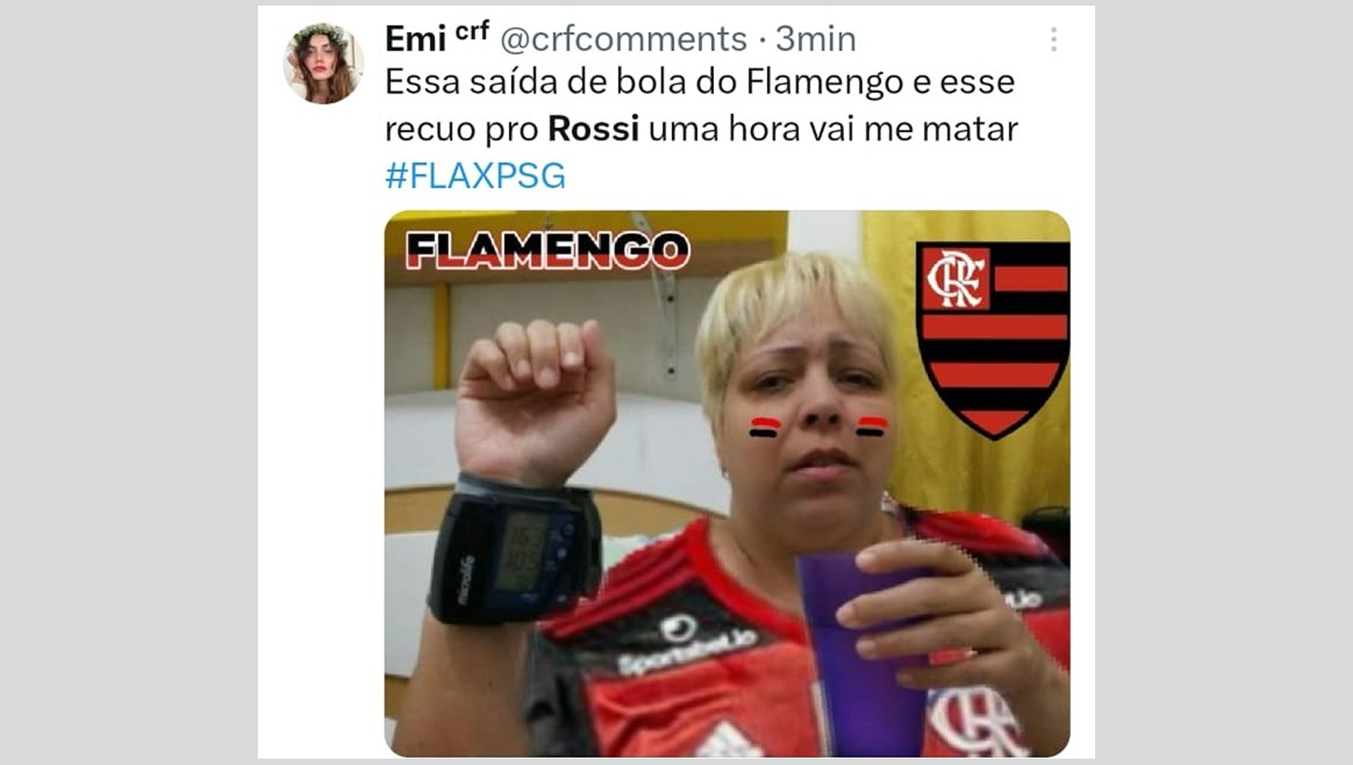 Torcedores movimentaram as redes sociais com comentários sobre Flamengo x PSG - Reprodução de Internet
