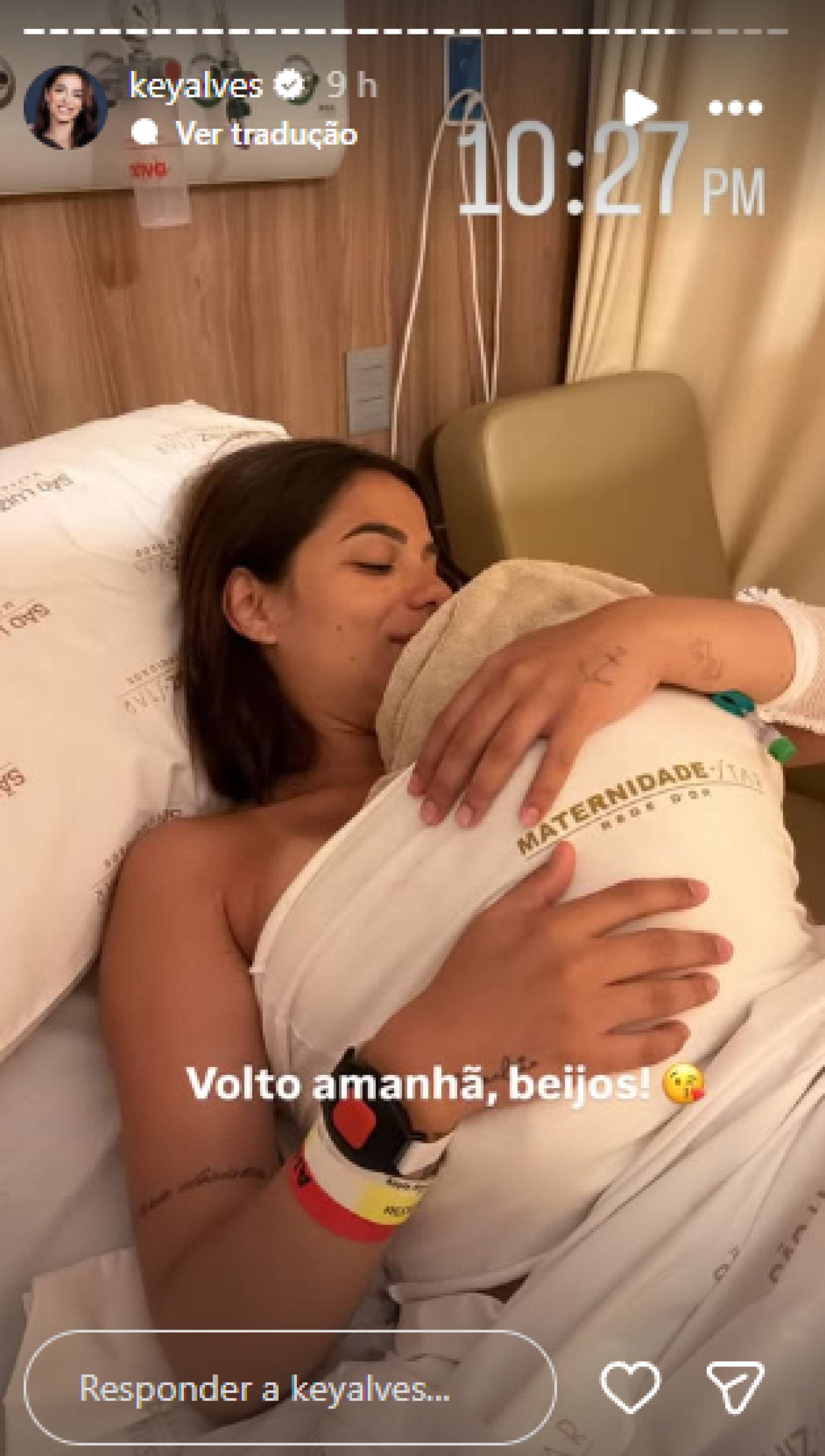 Key Alves posa em maternidade com a filha, Rosamaria - Reprodução / Instagram