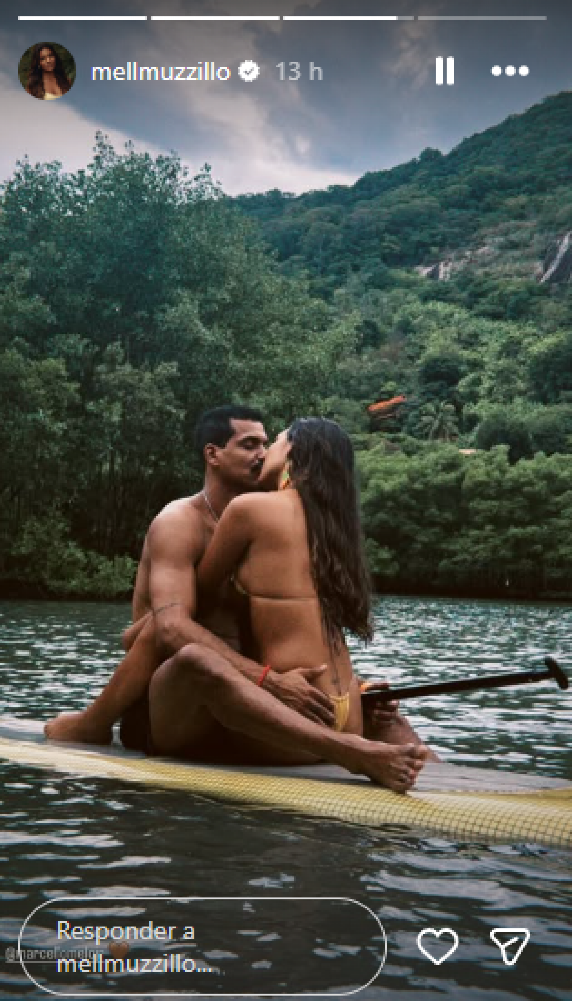 Mell Muzzillo e Marcello Melo Jr. posam em clima de romance - Reprodução / Instagram