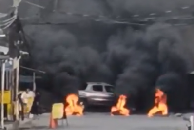 Criminosos colocam fogo em lixeiras durante ação da PM no Complexo do Chapadão