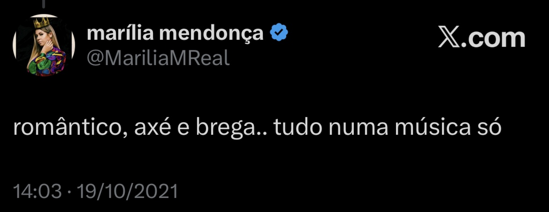 Tweets antigos de Marília Mendonça sobre a canção 'Você Me Fez Odiar o Carnaval' - Divulgação