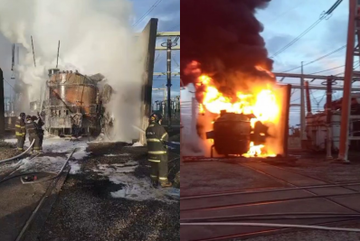 Incêndio atinge transformador em subestação de energia na Grande São Paulo