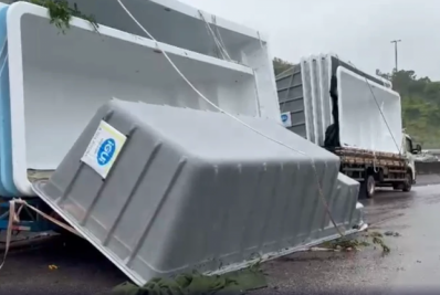 Caminhoneiro morre esmagado ao descarregar piscina em BH