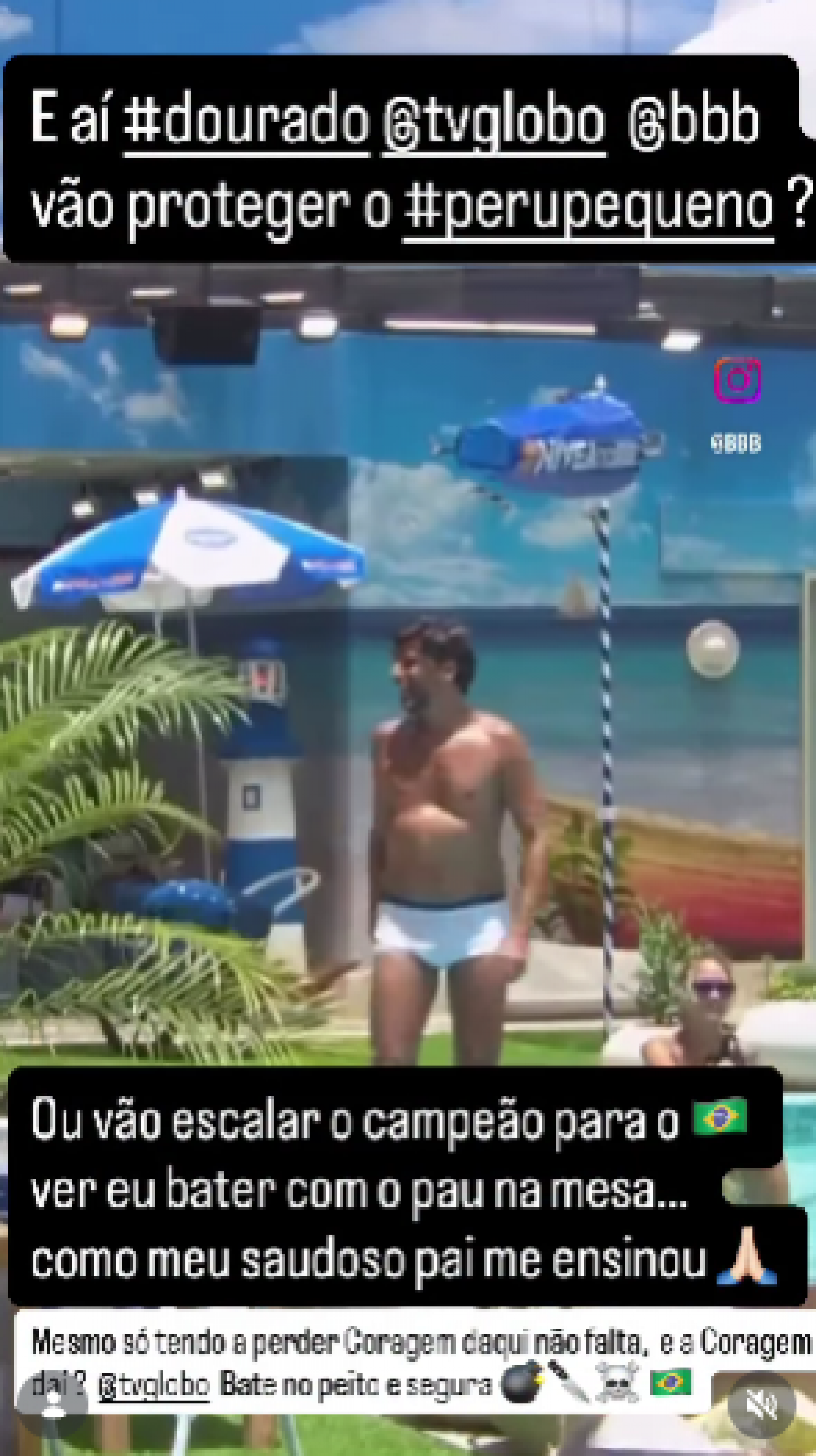 Diego Alemão detona Alberto Cowboy após rival citar briga da 'sunga branca' no 'BBB 26', da TV Globo - Reprodução de vídeo / Instagram