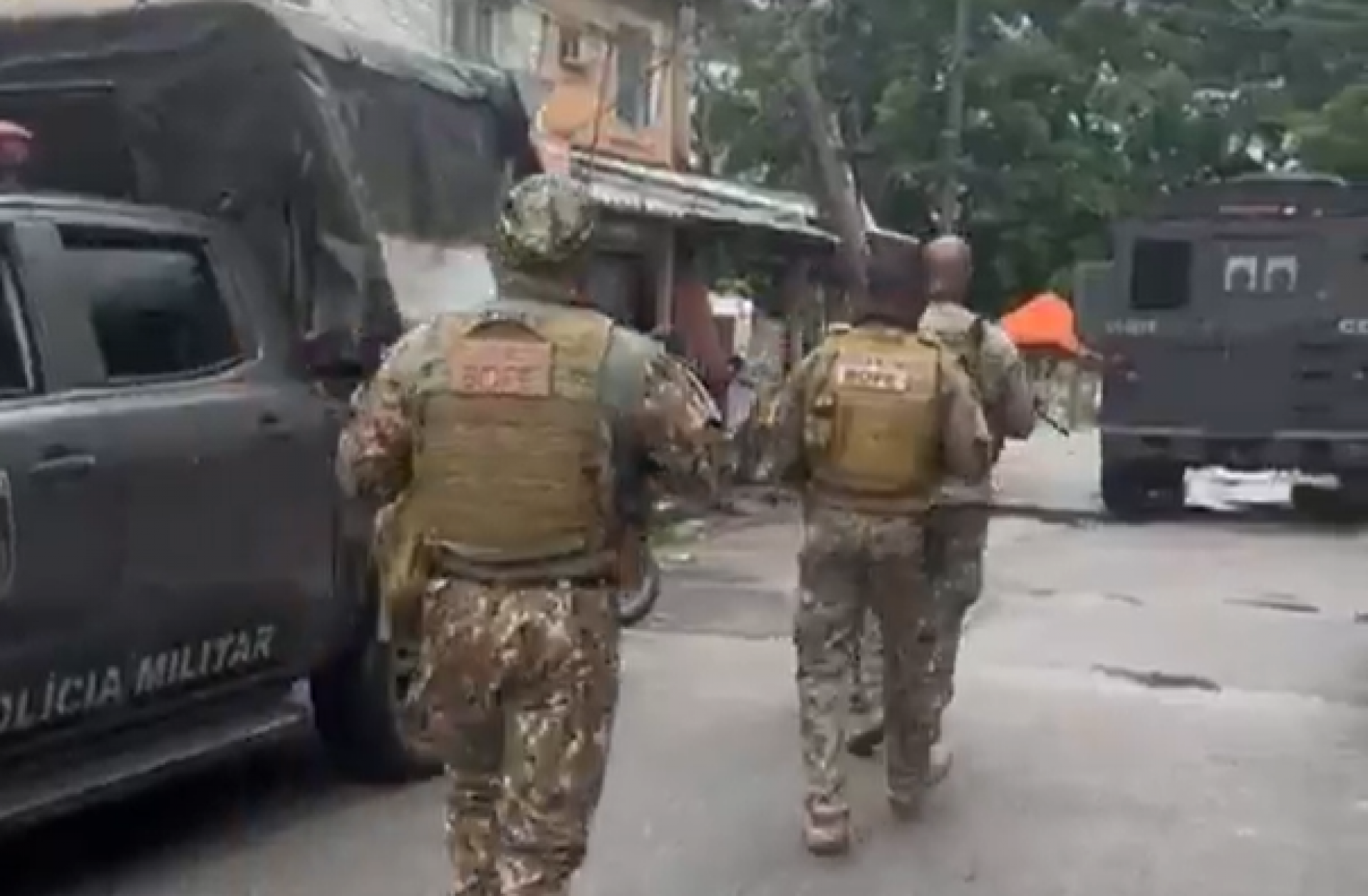 Bope realiza operação na comunidade César Maia, em Vargem Pequena - Reprodução / Redes Sociais