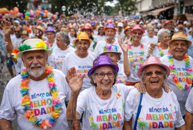 Bloco da Melhor Idade leva alegria e inclusão ao Carnaval de Trajano de Moraes