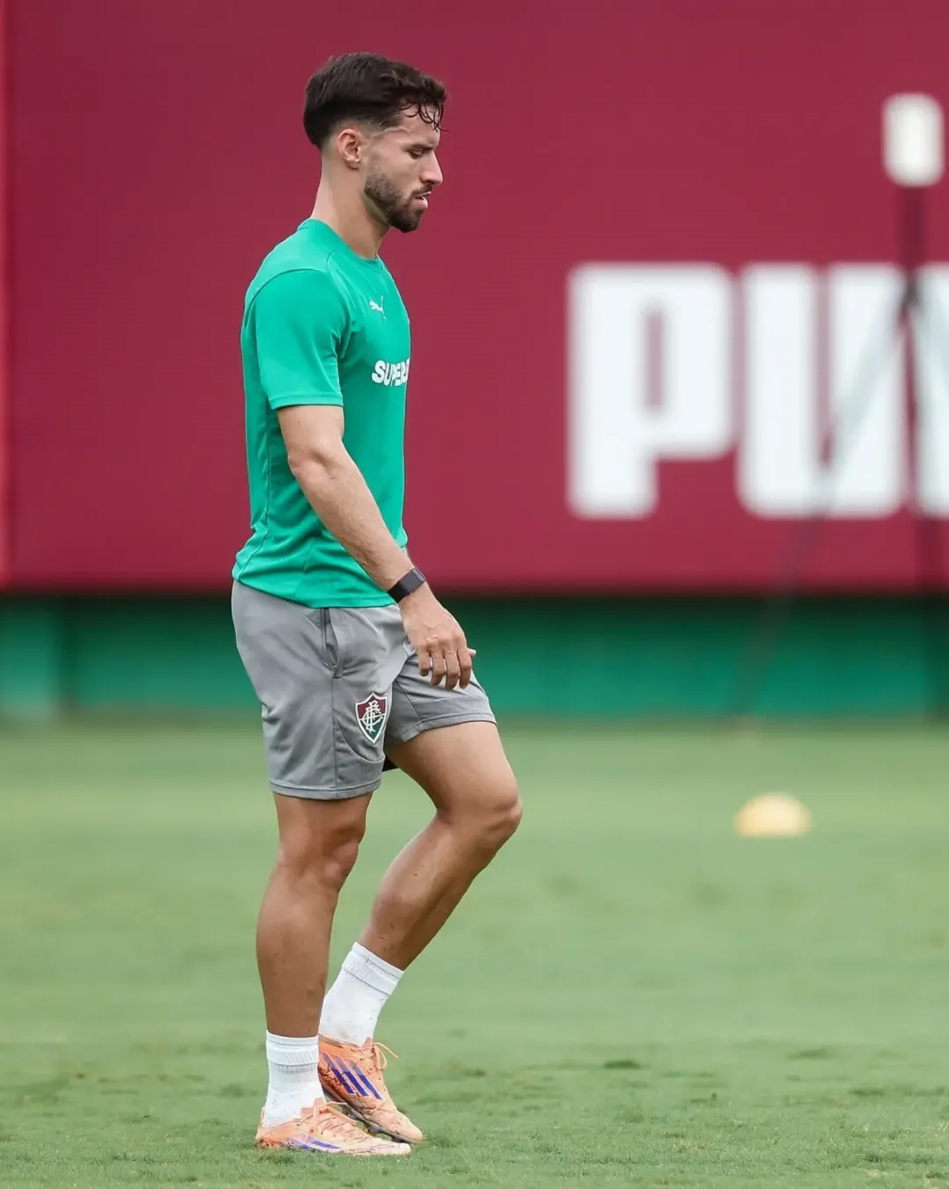 Martinelli em treino do Fluminense
