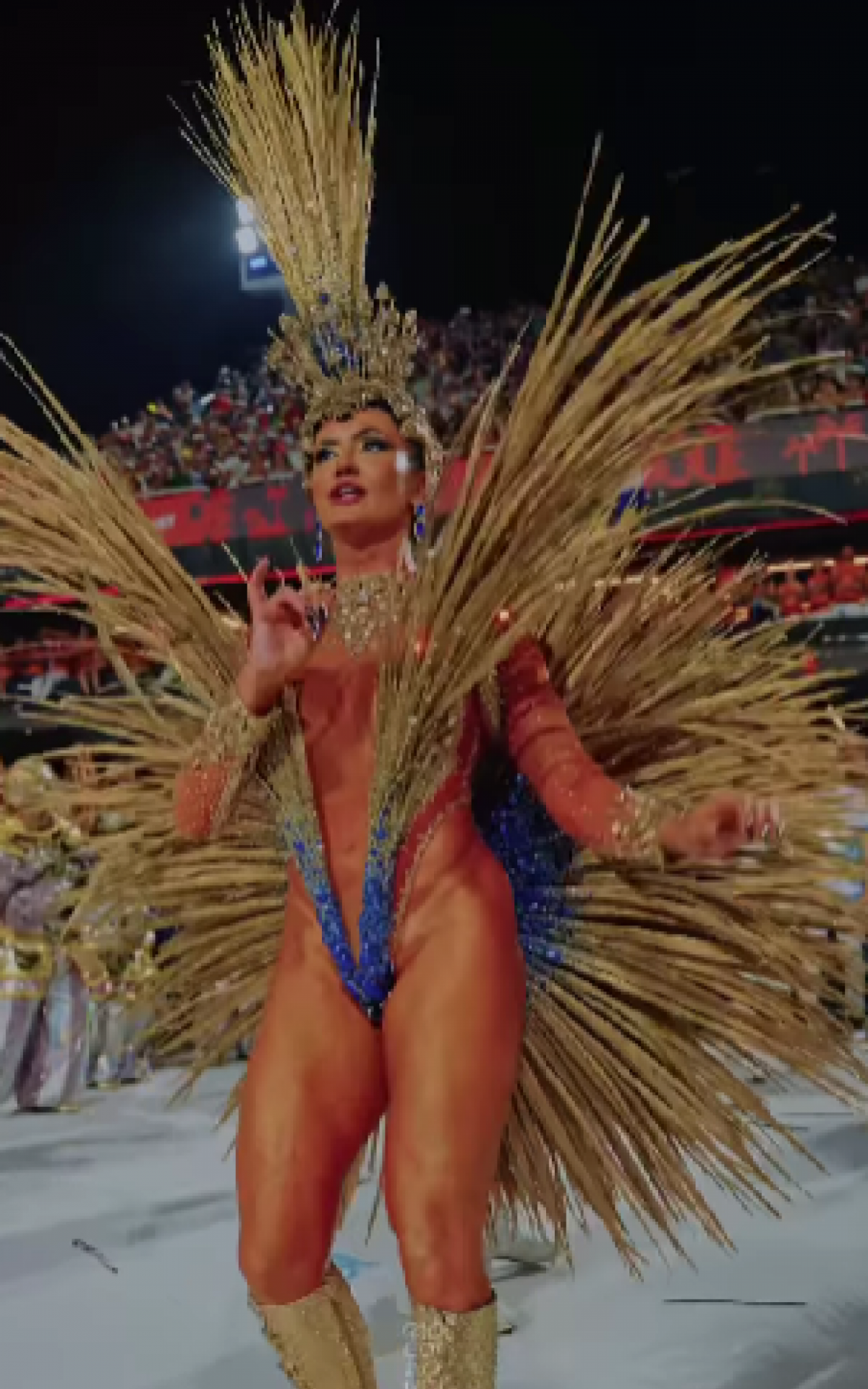 Rainha de bateria, Vanessa Rangeli desfila na Acadêmicos de Niterói