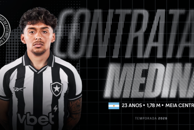 Botafogo anuncia a contratação do argentino Cristian Medina