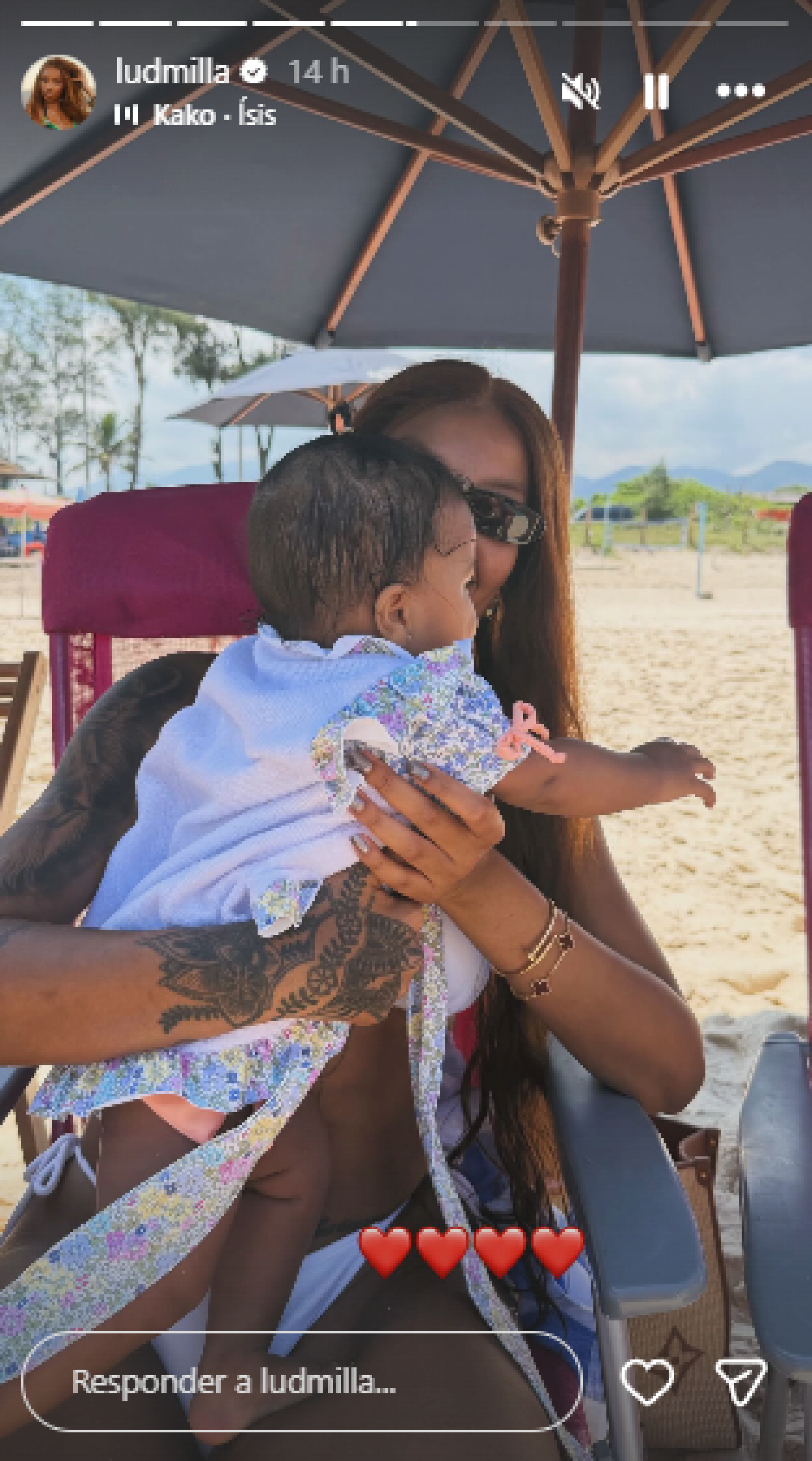 Ludmilla e a filha, Zuri - Reprodução / Instagram