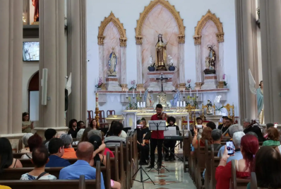 Trio da Villa se apresenta no Música na Matriz, em Teresópolis