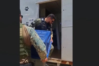 Guarda Ambiental de Cabo Frio resgata cão em situação de maus-tratos