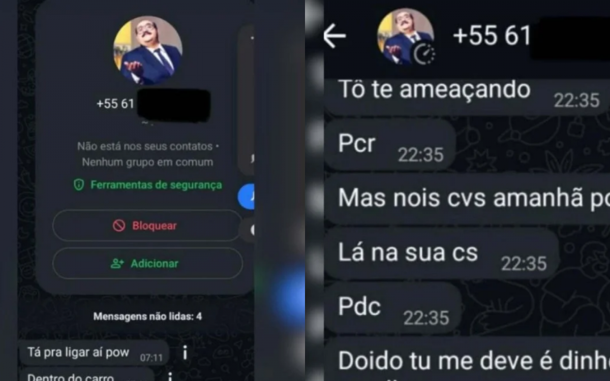 Agiota utilizava a foto do Senhor Barriga no perfil do WhatsApp para intimidar as pessoas