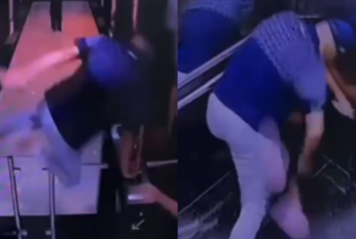 Vídeo: Homem invade local de trabalho e agride ex-companheira em elevador 