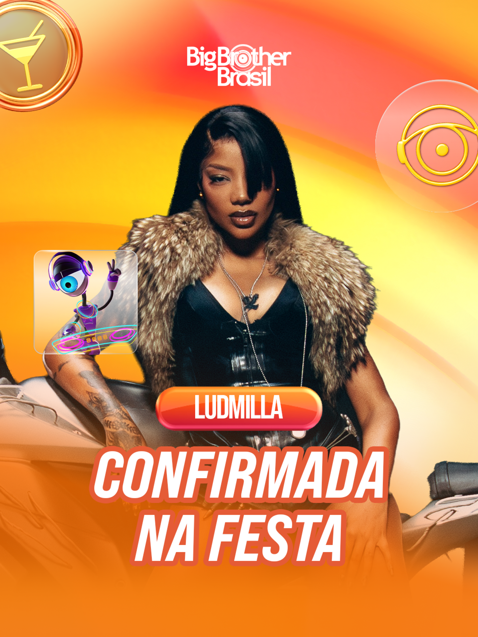 'BBB 26': Ludmilla é a atração da festa deste sábado