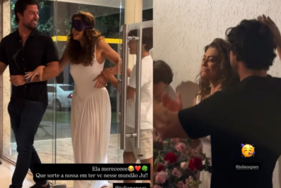 Juliana Paes ganha festa de aniversário surpresa do marido 