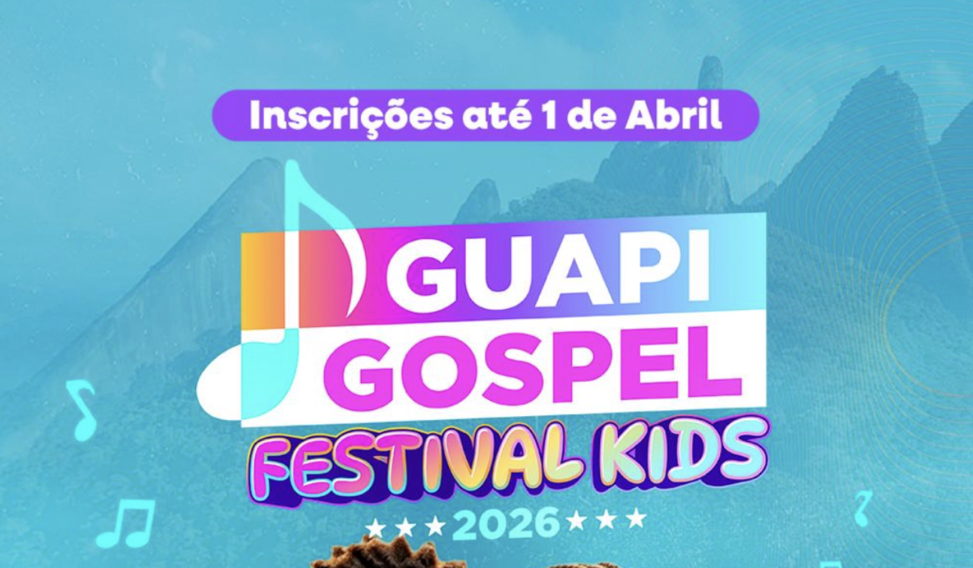 Guapimirim abre inscrições para o festival gospel infantil 2026