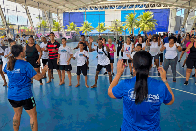 Saúde e movimento tomaram conta da Arena Sol e Mar em ação aberta ao público
