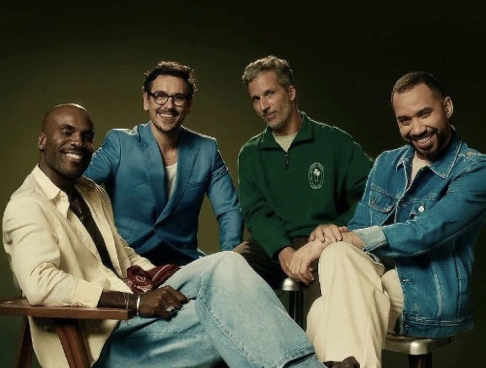 Rafael Zulu, João Vicente, Francisco Bosco e Gil do Vigor no 'Papo de Segunda' - Reprodução/Instagram