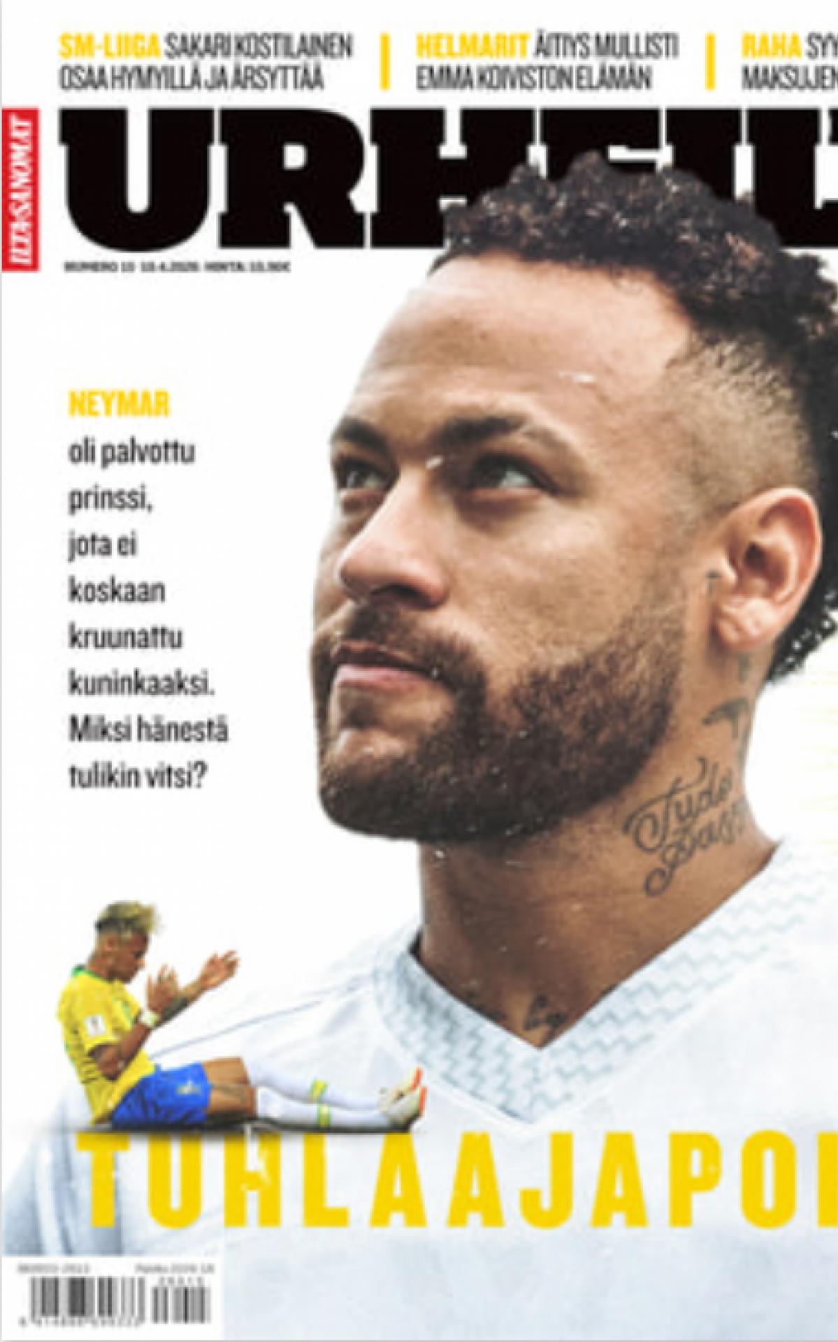 Capa da revista finlandesa Urheilu - Reprodu&ccedil;&atilde;o