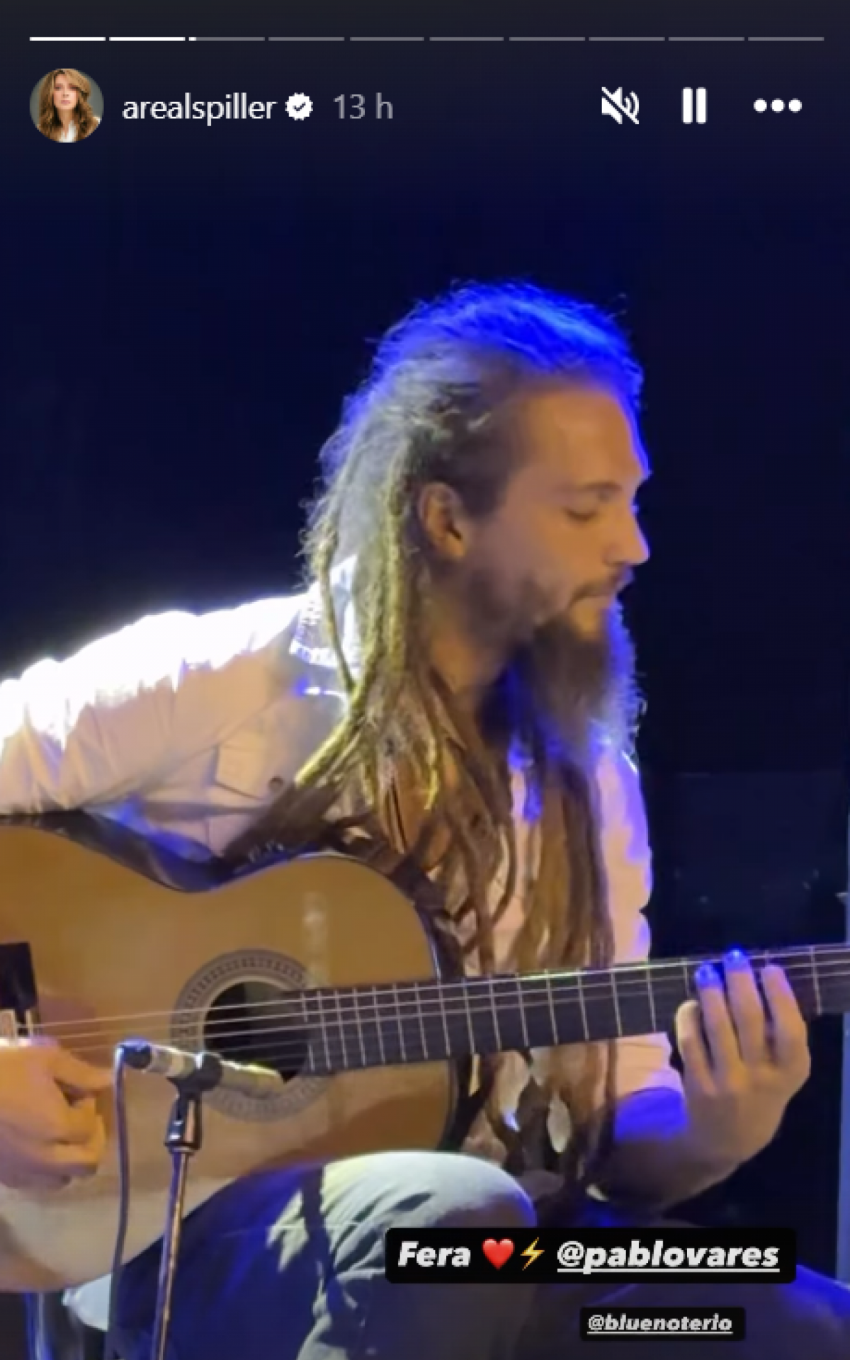 Leticia Spiller em show de ex-marido, Pablo Vares - Reprodução / Instagram