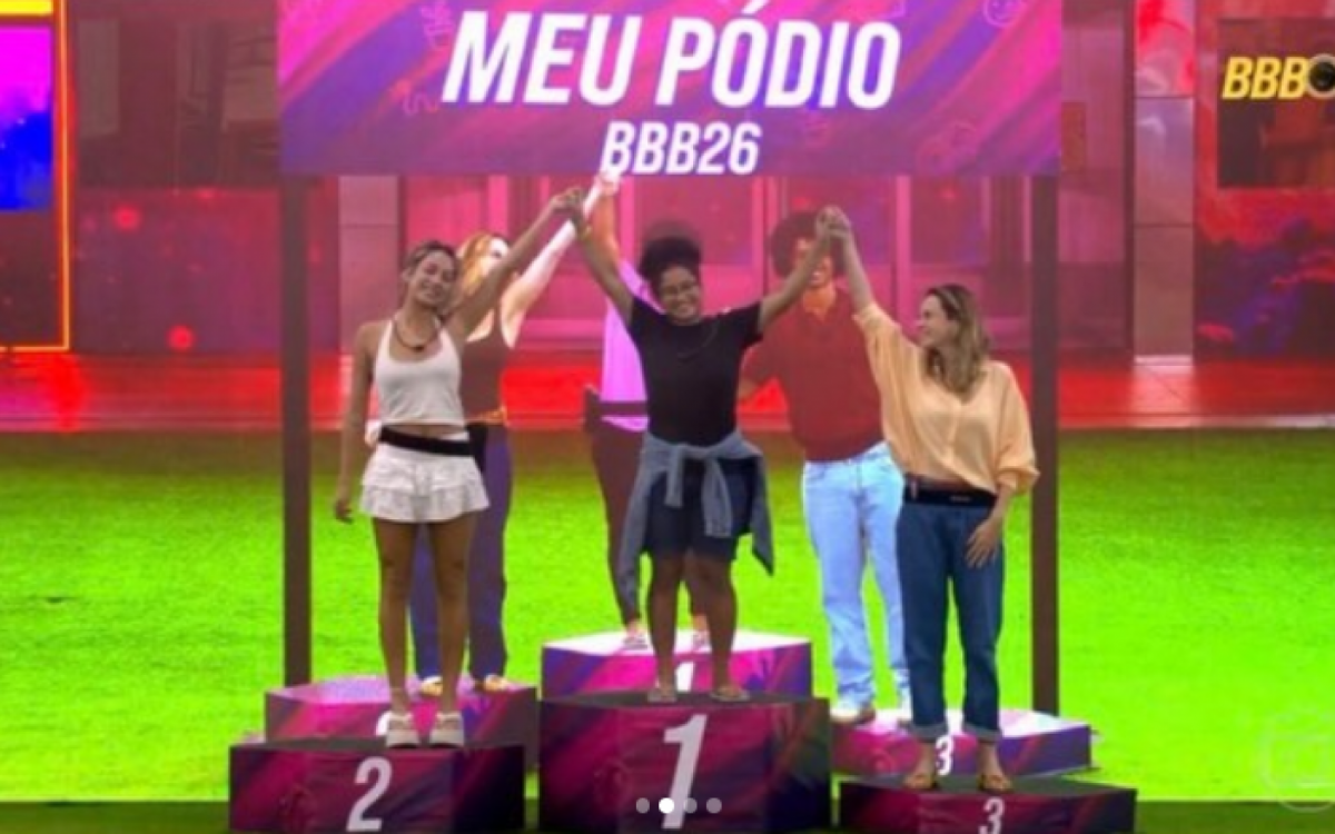 Último pódio oficial disponibilizado da Tia Milena - Reprodução / Instagram