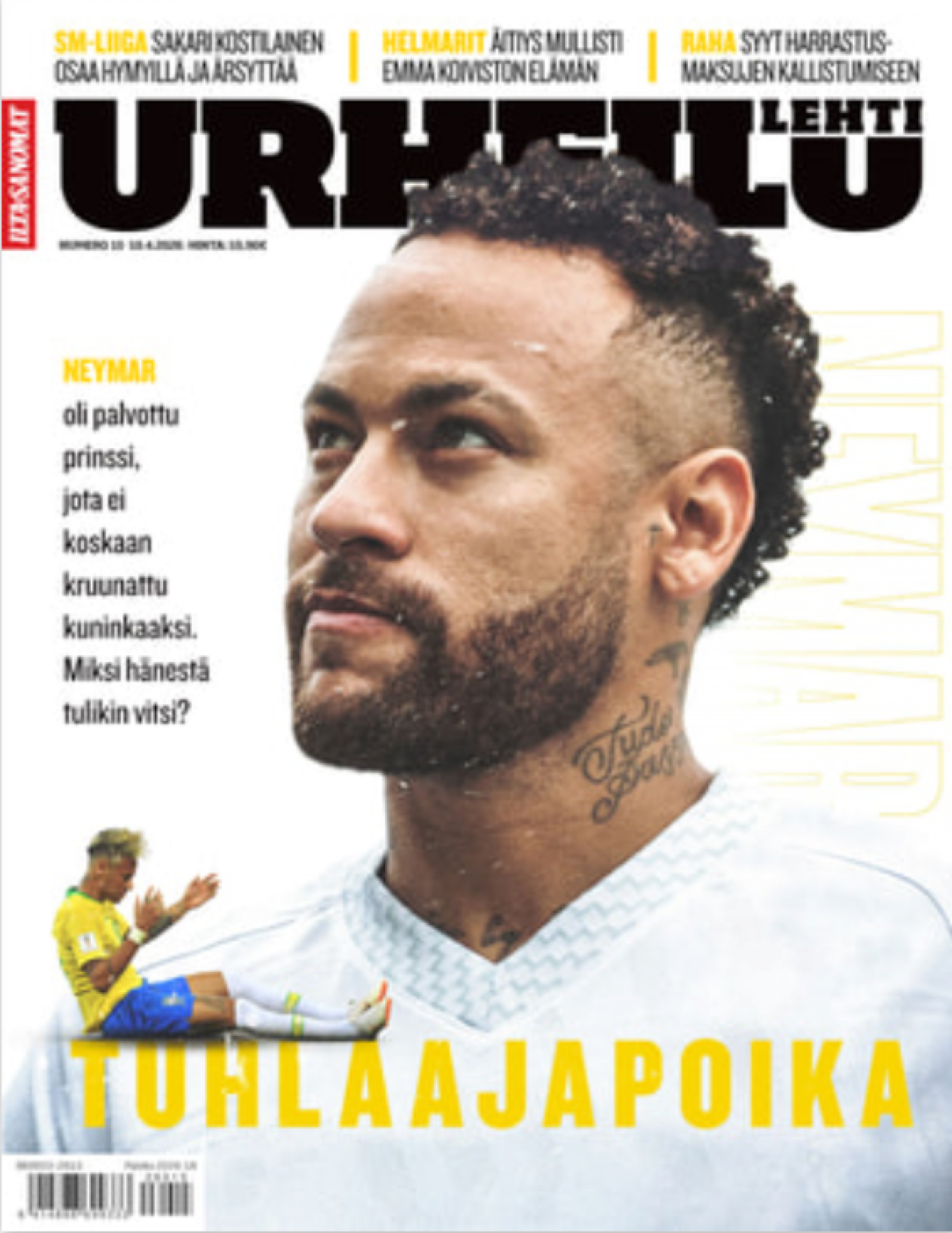 Capa da revista finlandesa Urheilu
