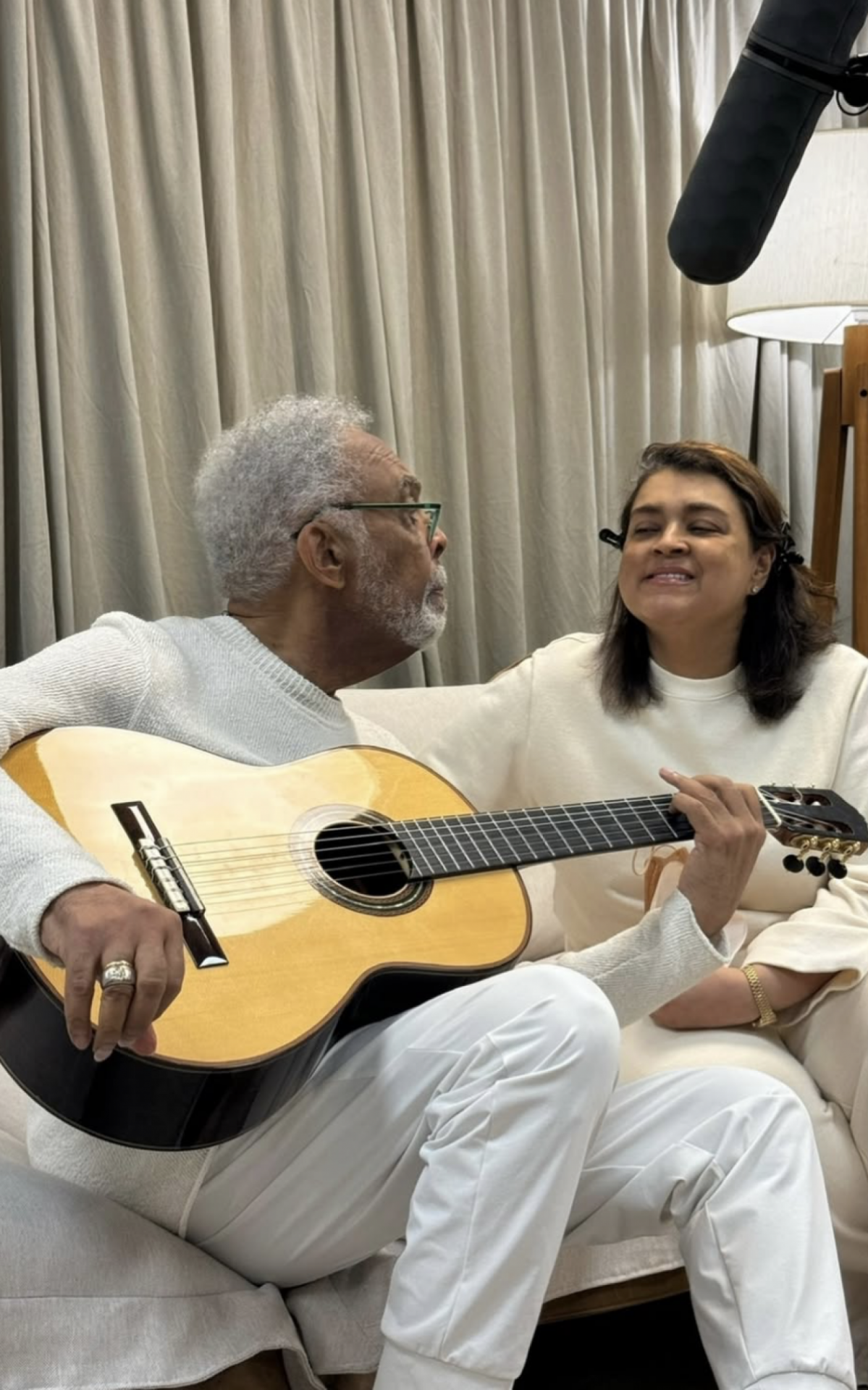 Gilberto Gil e Preta Gil em novo registro - Reprodu&ccedil;&atilde;o/Instagram
