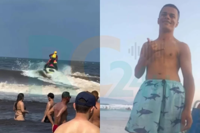 Jovem turista desaparece após entrar no mar da Praia do Forte, em Cabo Frio
