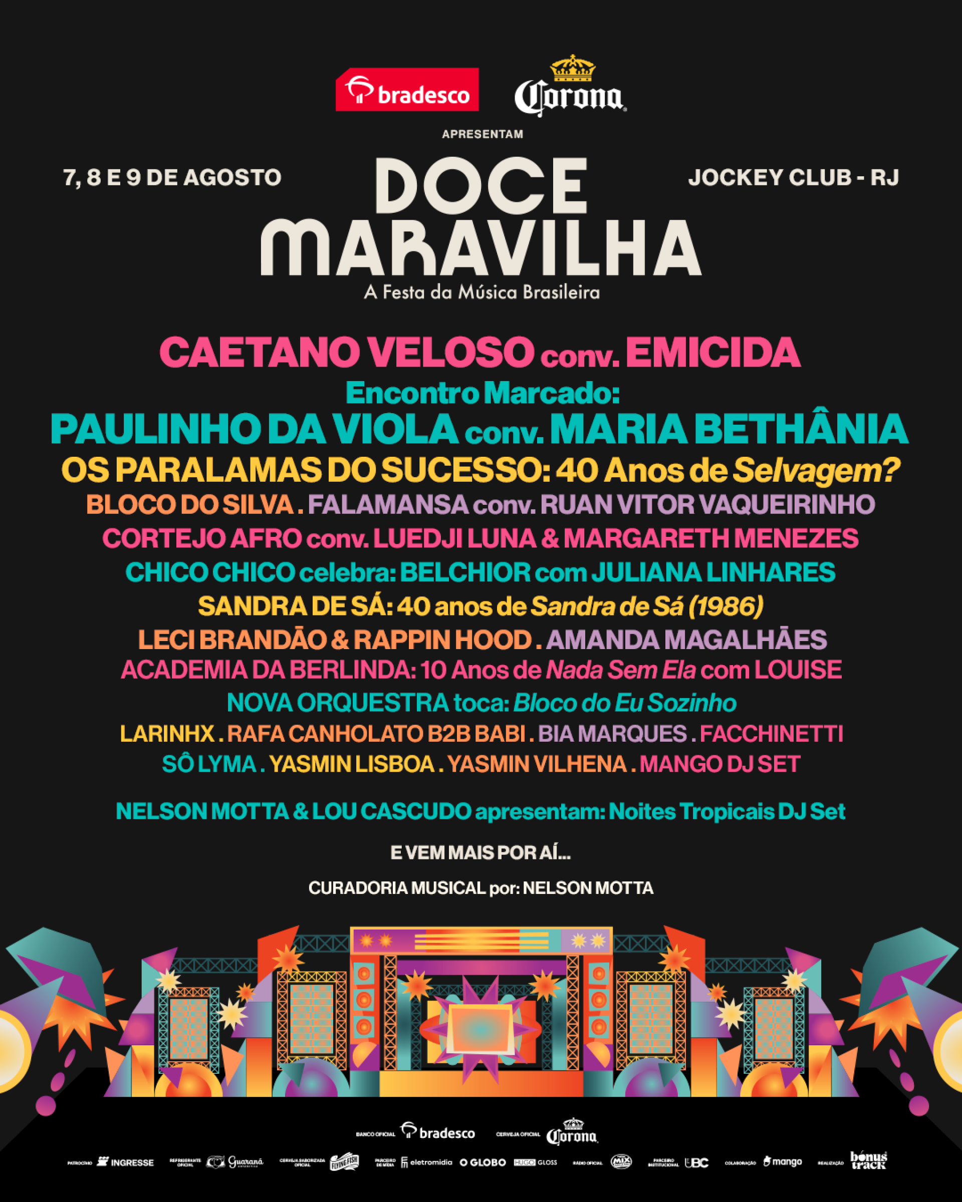 Line Up do Festival Doce Maravilha - Festival Doce Maravilha