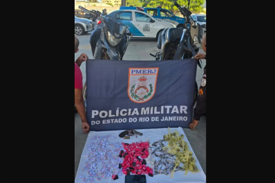 Troca de tiros termina com apreensão de drogas e arma em Unamar, em Cabo Frio