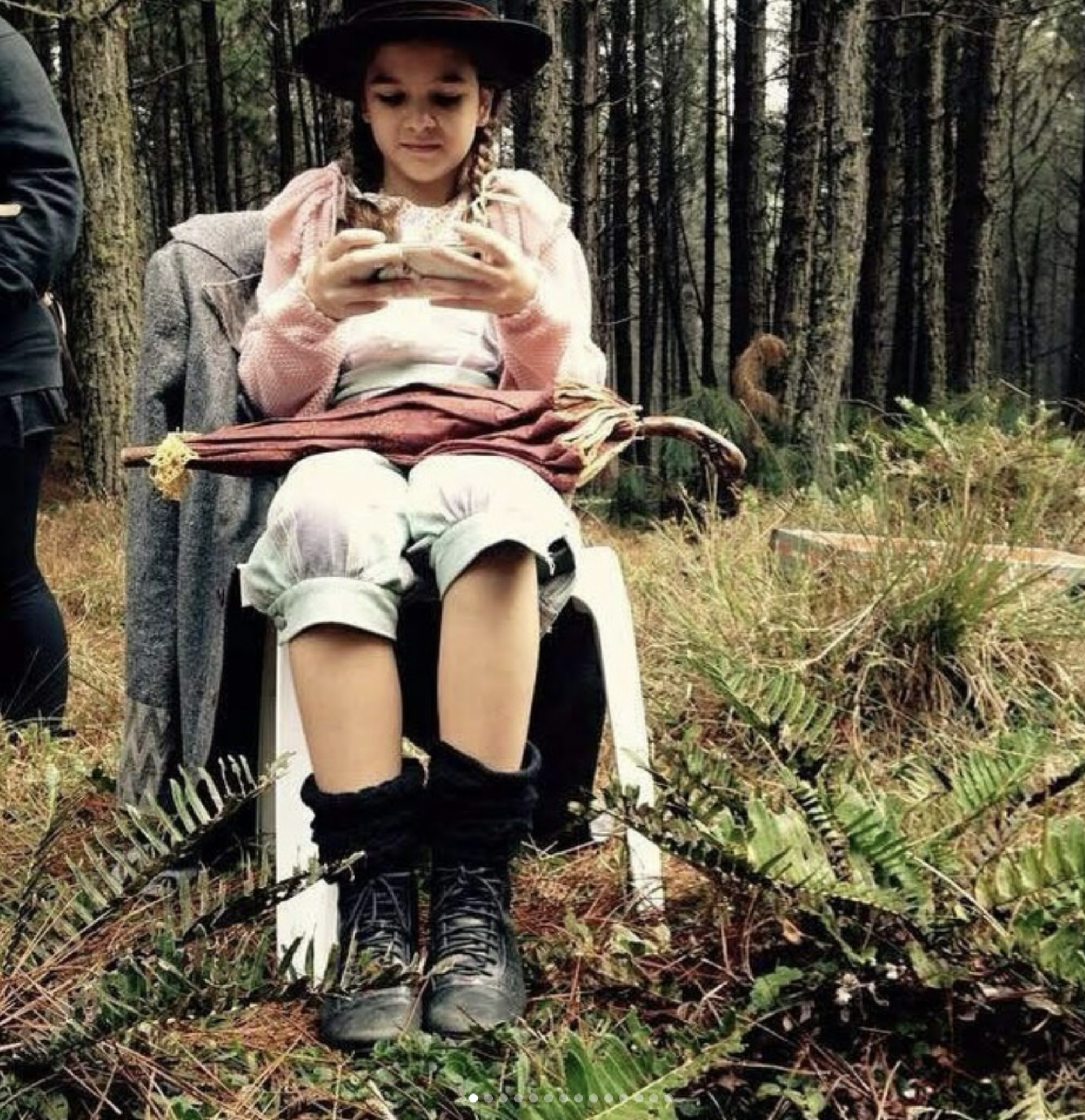 Mel Maia nas gravações de 