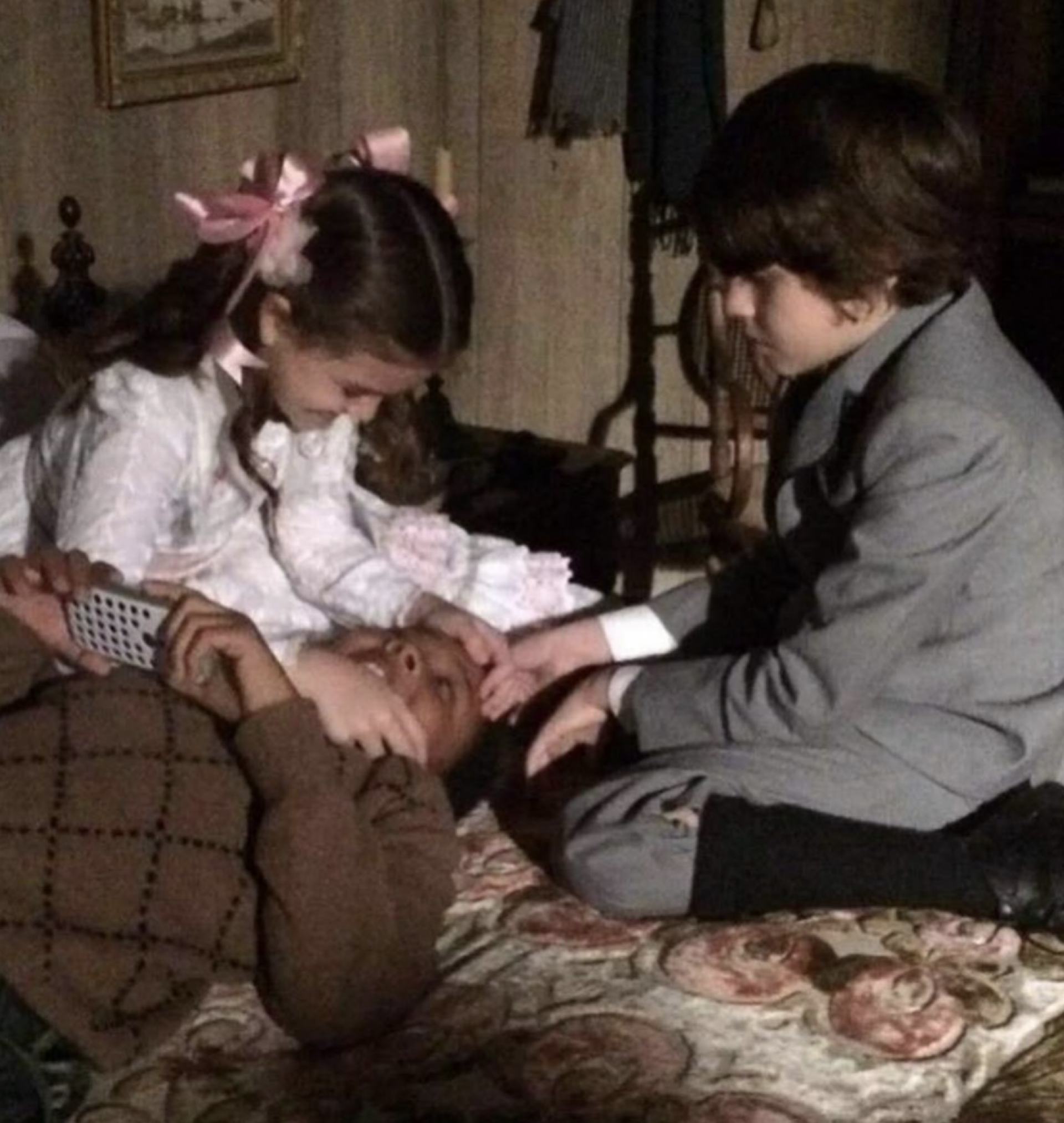 Mel Maia nas gravações de 