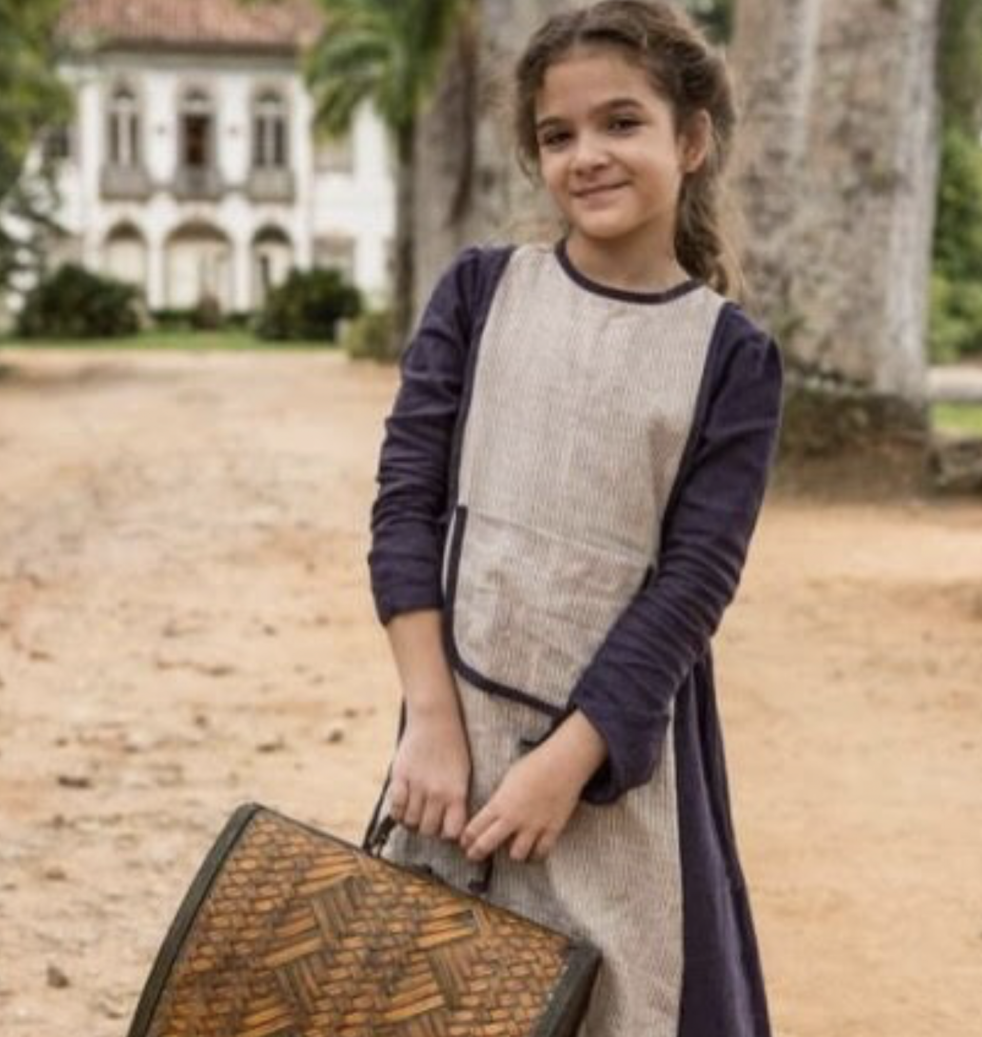 Mel Maia nas gravações de 