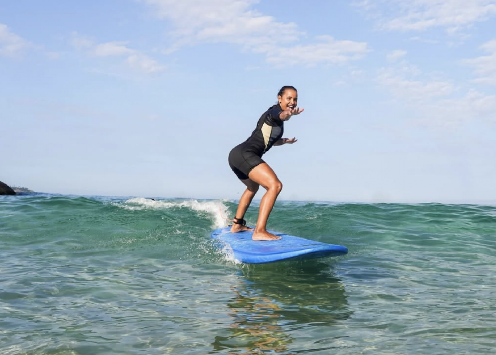 Gleici Damasceno em aula de surfe no Rio de Janeiro - Reprodução/Instagram