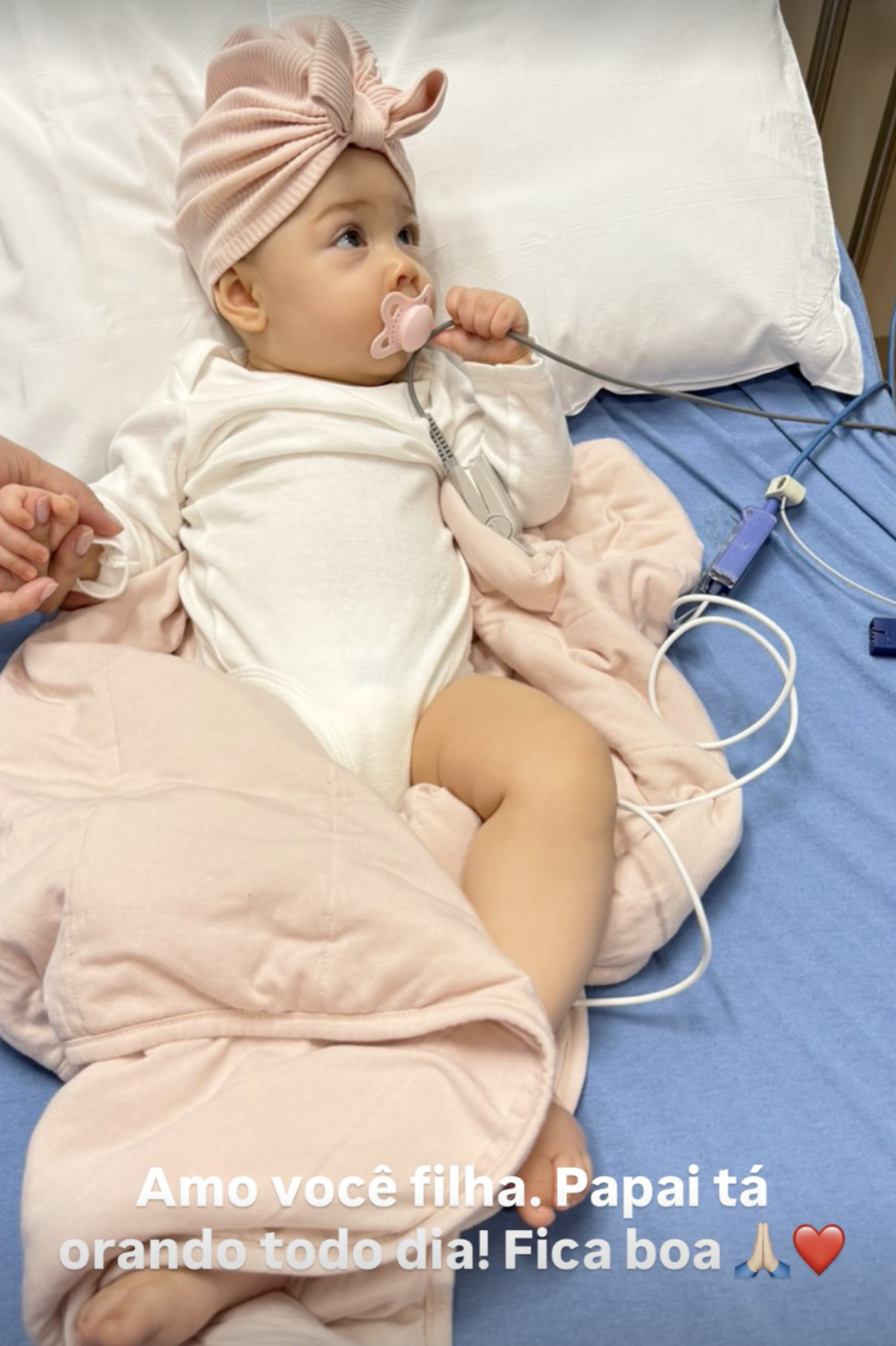 Thiago Nigro posta foto da filha internada - Reprodução/Instagram