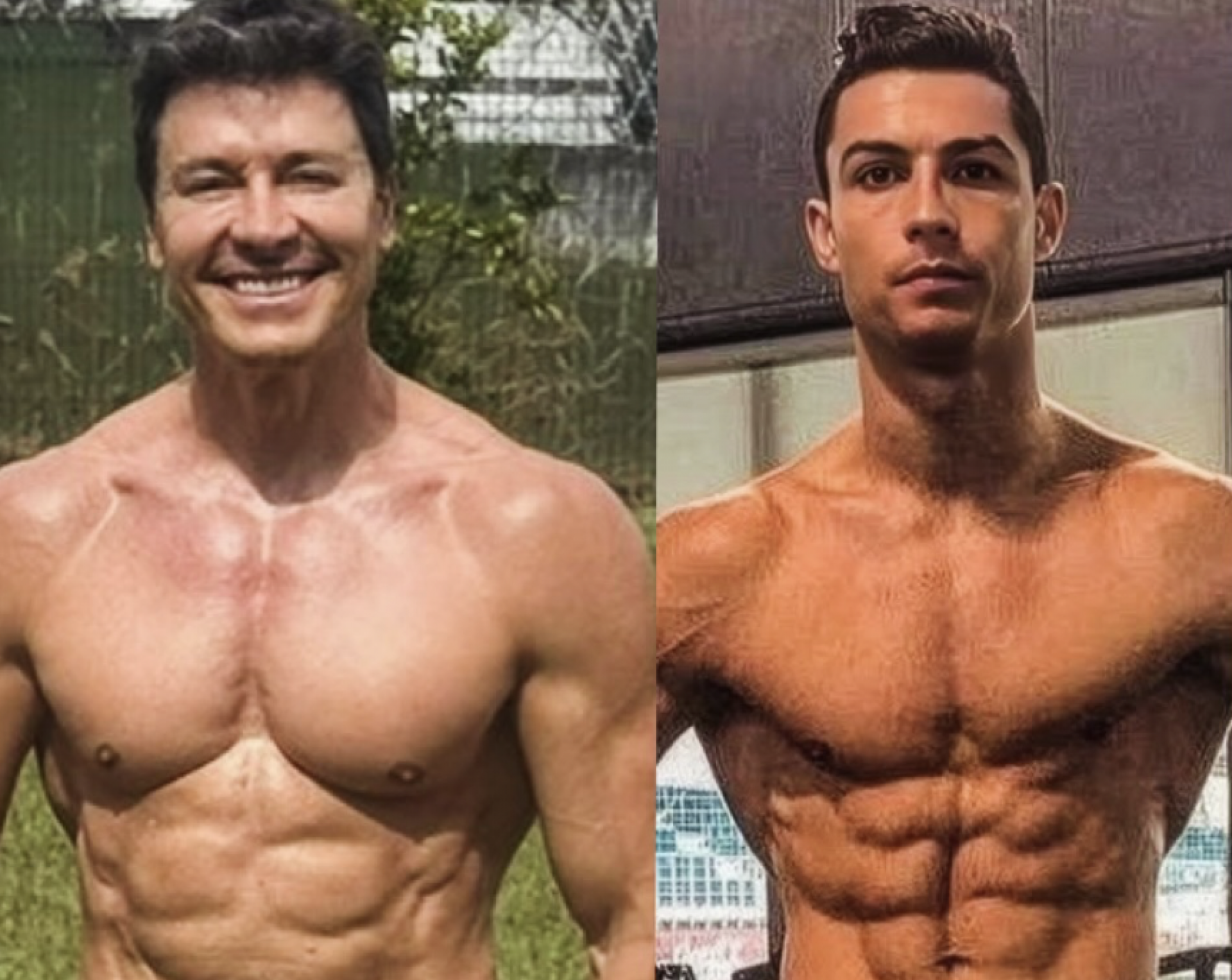 Aos 52 anos, Rodrigo Faro mostra corpo definido