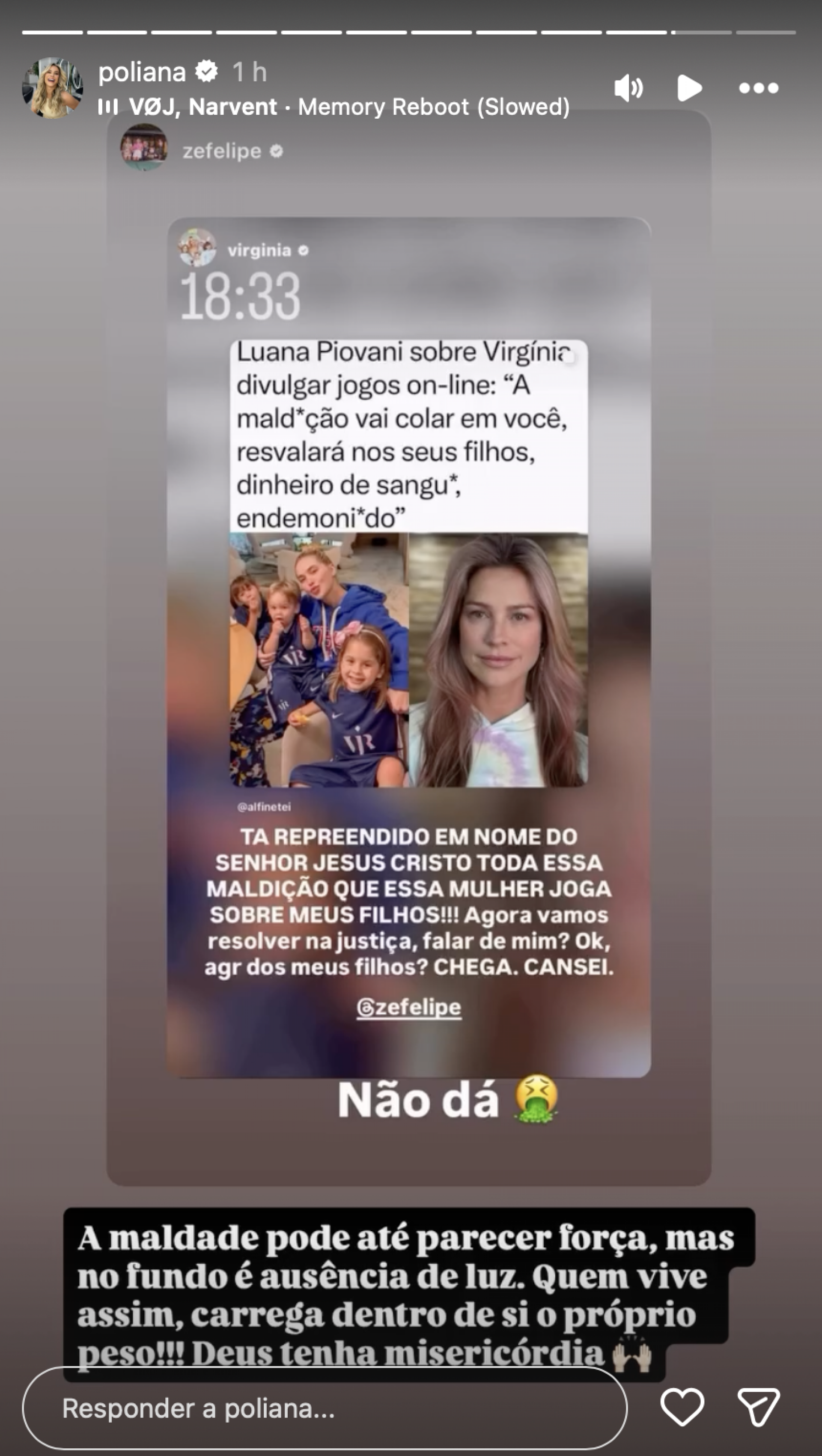 Poliana Rocha critica fala de Luana Piovani - Reprodu&ccedil;&atilde;o/Instagram