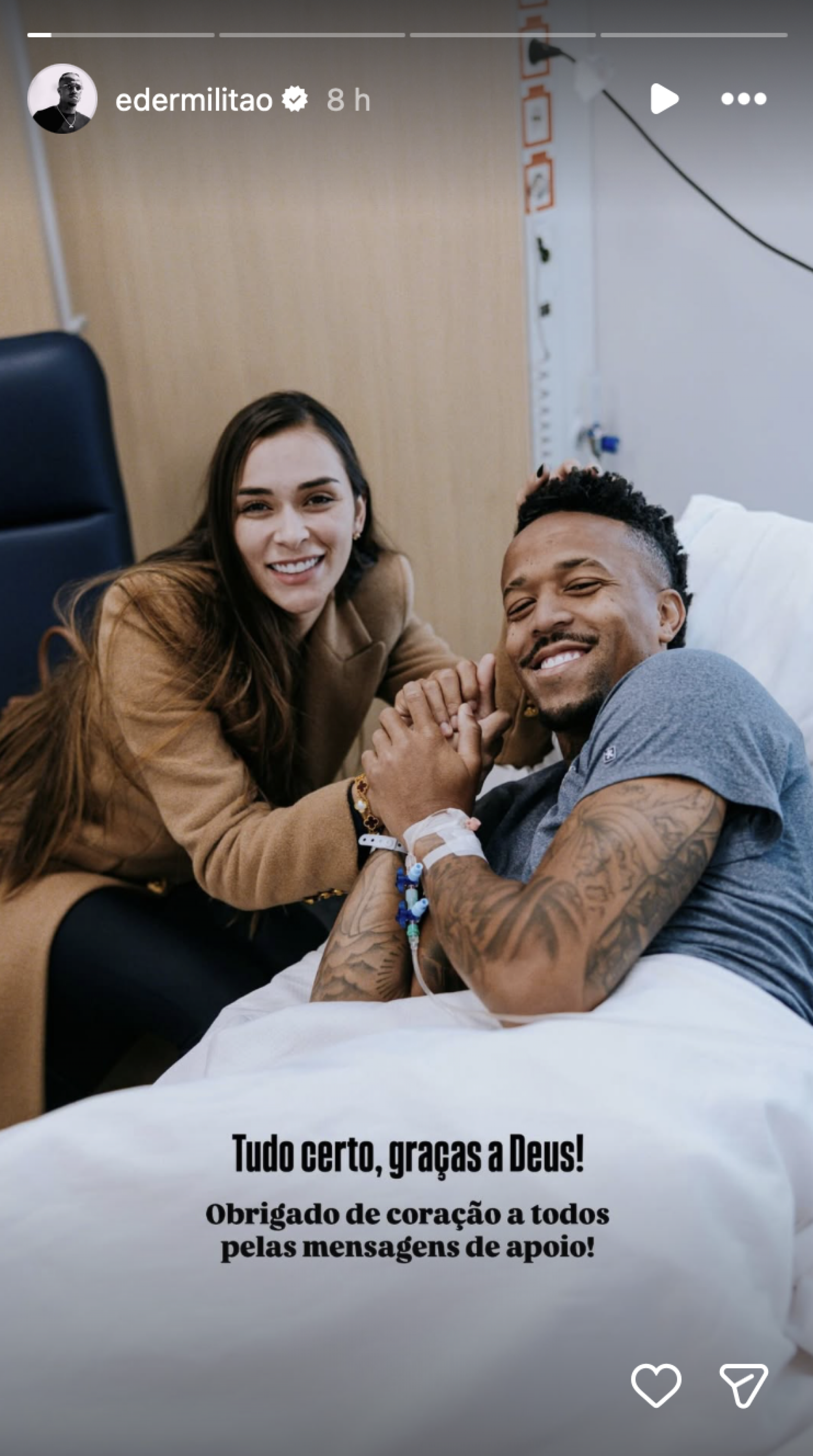 Éder Militão e Tainá - Reprodução/Instagram