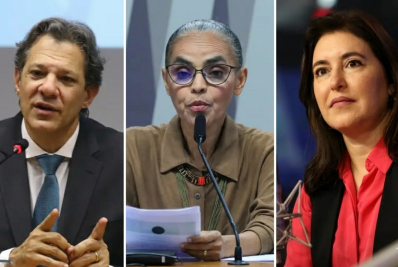 Haddad, Tebet e Marina participam de evento do 1º de Maio em sindicato de SP