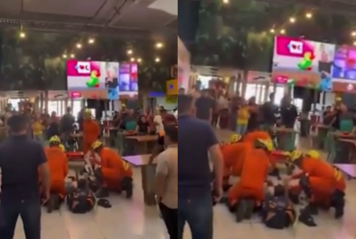 Vídeo: Trabalhador cai de telhado em galpão e fica em estado grave no DF