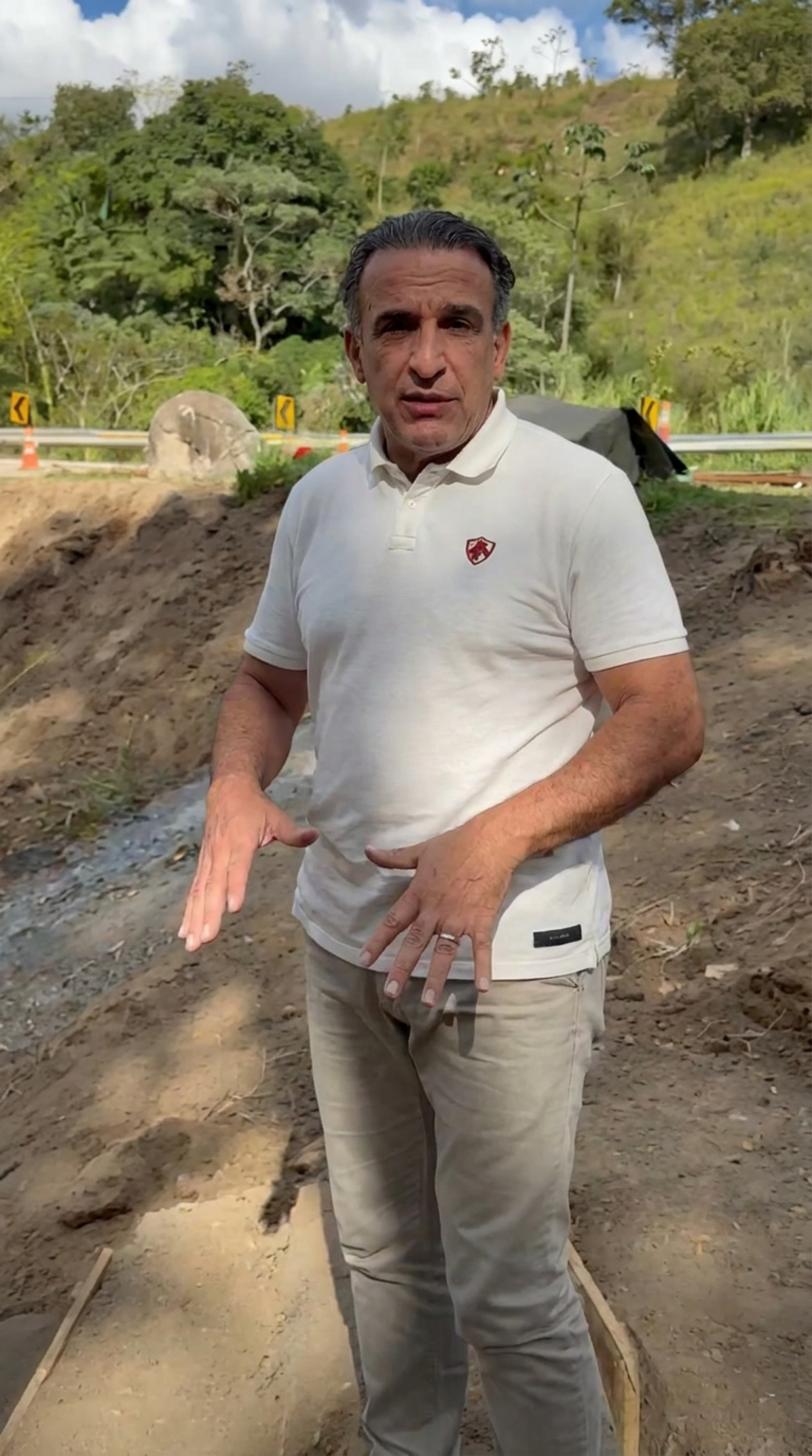 Obras na BR-495 avançam e circulação de veículos pesados é retomada após afundamento que interditou rodovia por mais de 40 dias